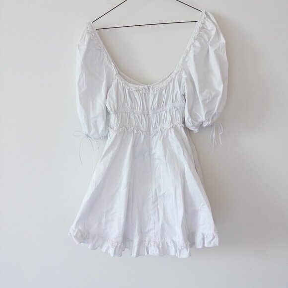 For Love and Lemons Jackson White Mini Dress Size S - Picture 10 of 12